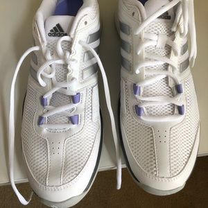 Size 10w Purple and White Adidas